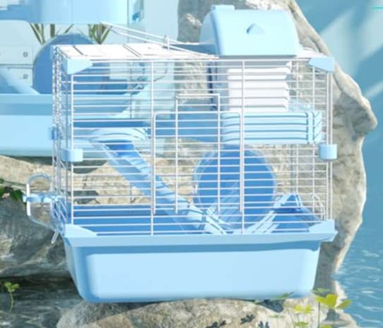 ハムスターケージ 快適空間 ペット用二階建てケージ