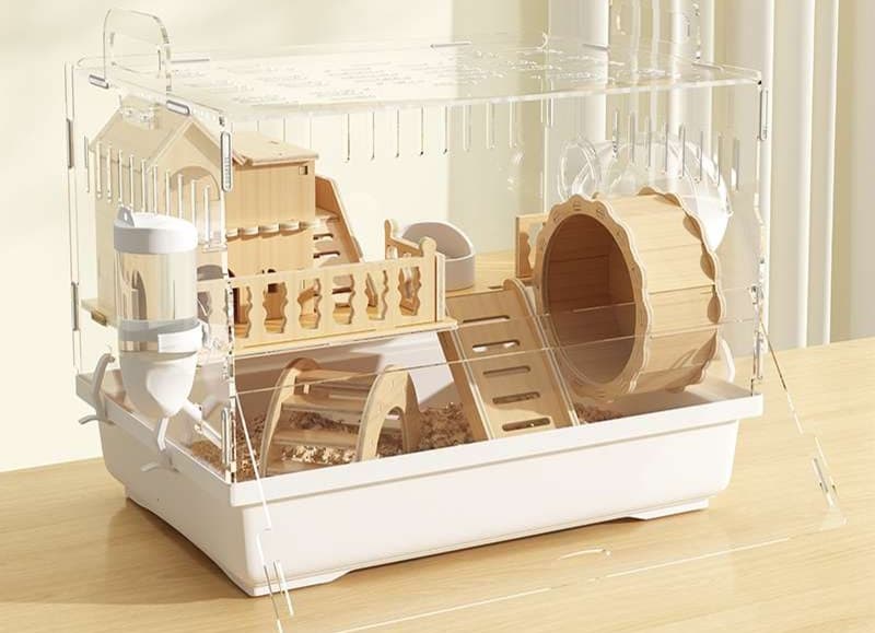 ハムスターケージ 全景透明ハムスターハウス