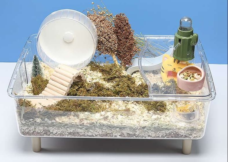 ハムスターケージ 透明アクリル製ハムスターハウス