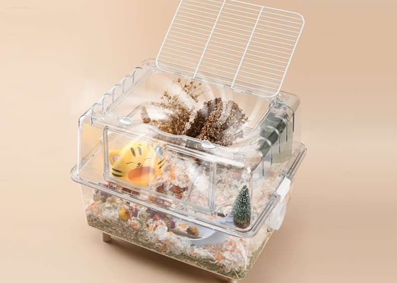 ハムスターケージ 透明アクリル製ハムスターハウス