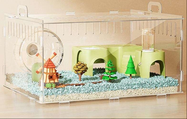 ハムスターケージ 全方位透明ハムスターハウス