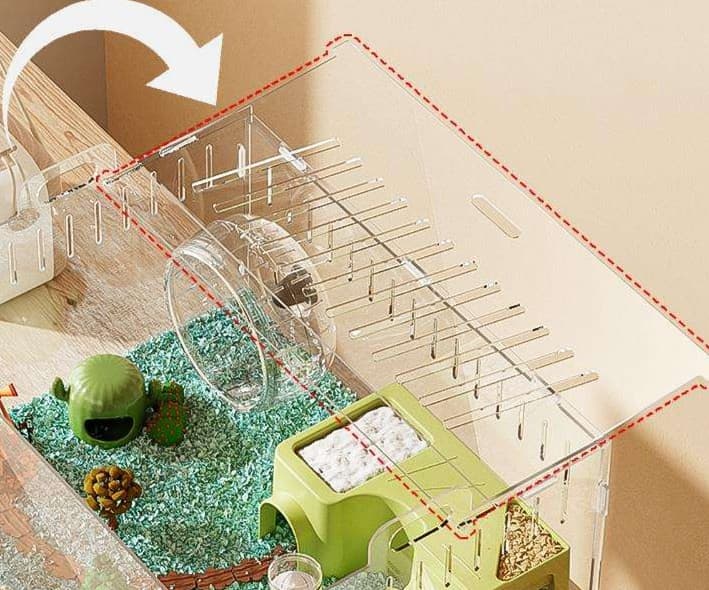 ハムスターケージ 全方位透明ハムスターハウス
