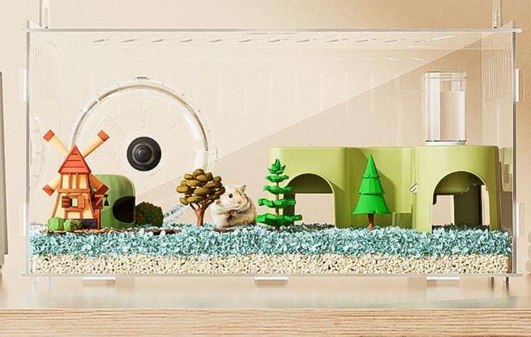 ハムスターケージ 全方位透明ハムスターハウス