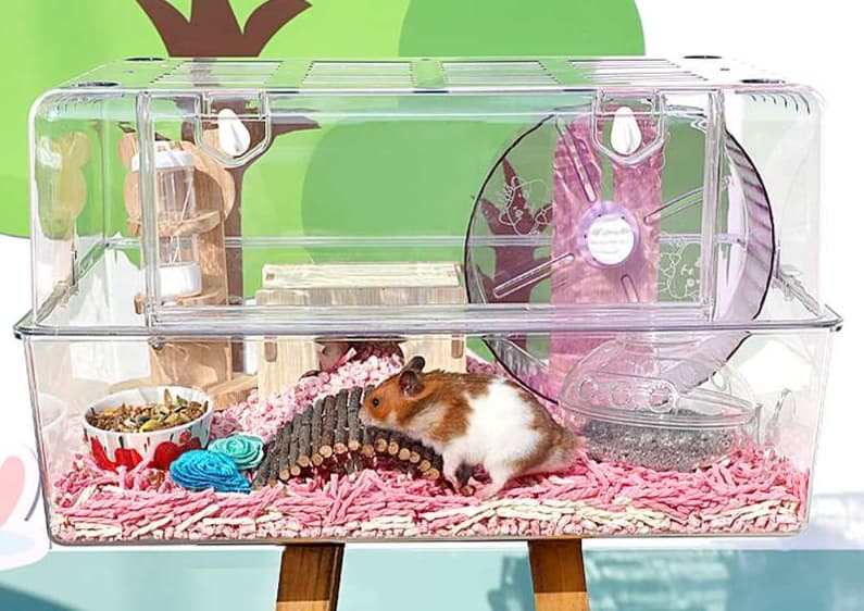 ハムスターケージ 全方位透明ハムスターハウス