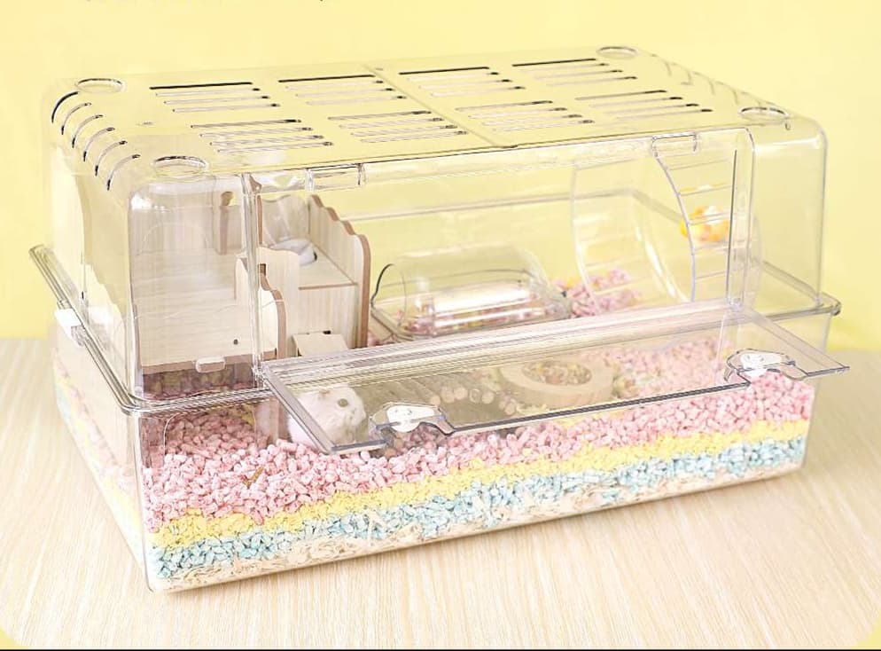 ハムスターケージ 全方位透明ハムスターハウス