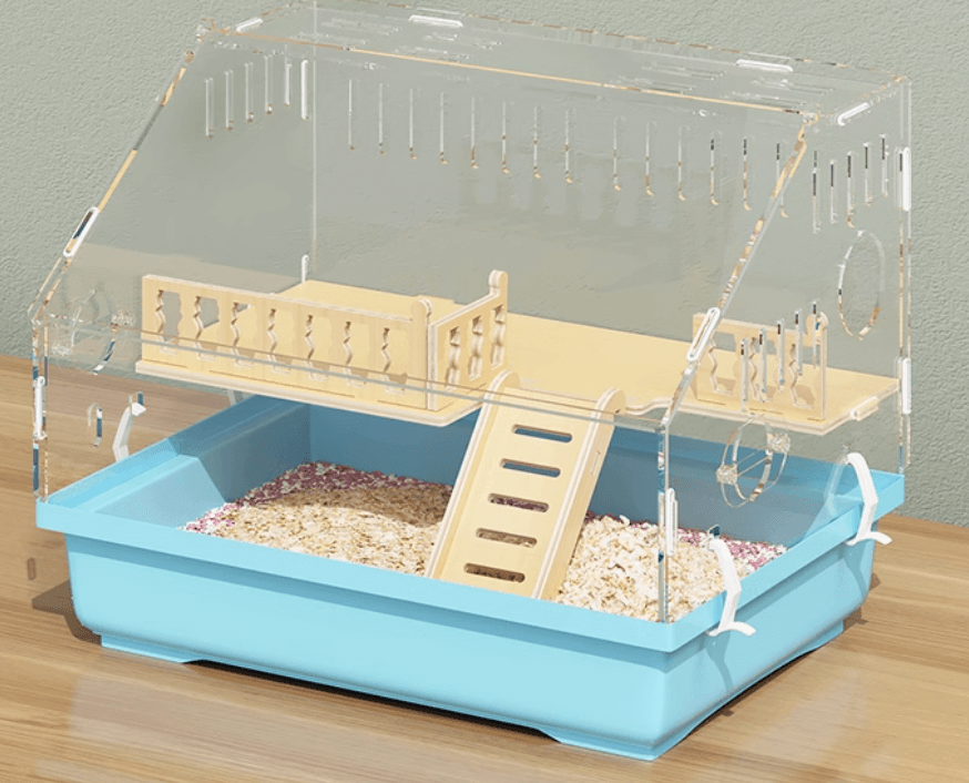 ハムスターケージ 高級木製三階建てハムスターハウス