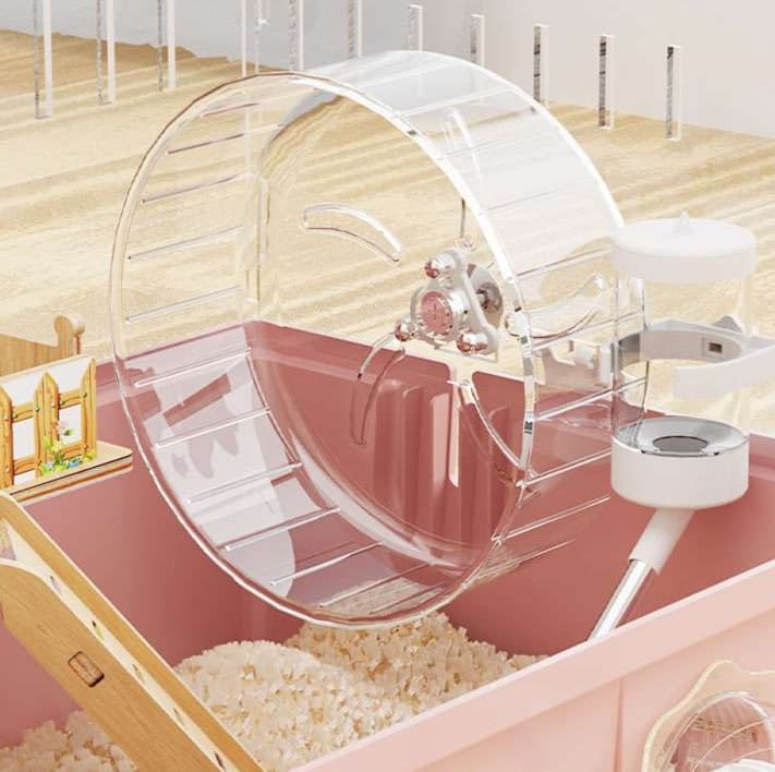 ハムスターケージ 全景透明ハムスター城 豪華二階建てケージ