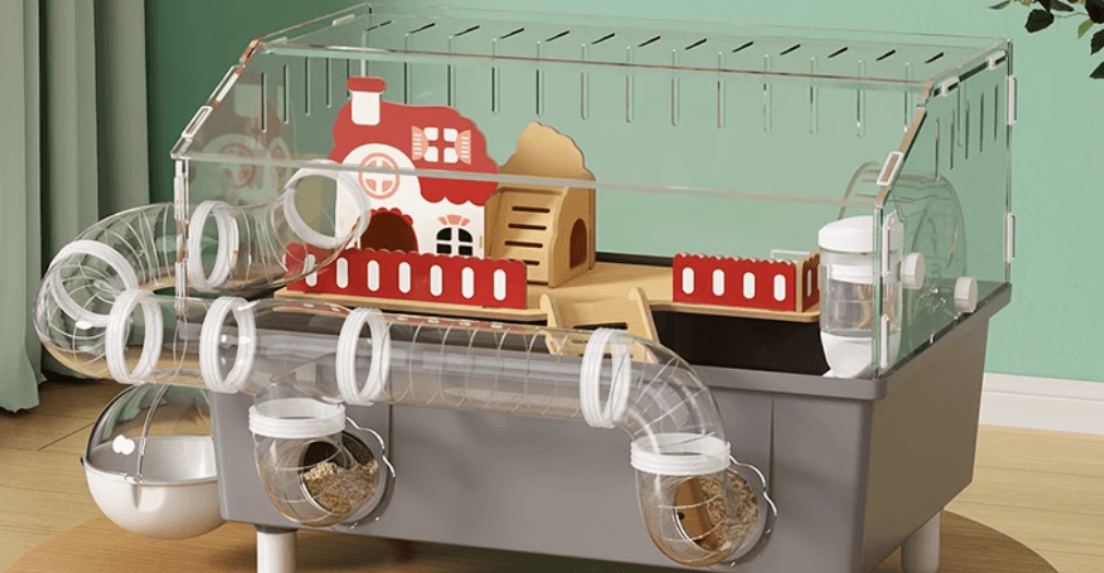 ハムスターケージ 透明チューブ デラックス ハムスターハウス