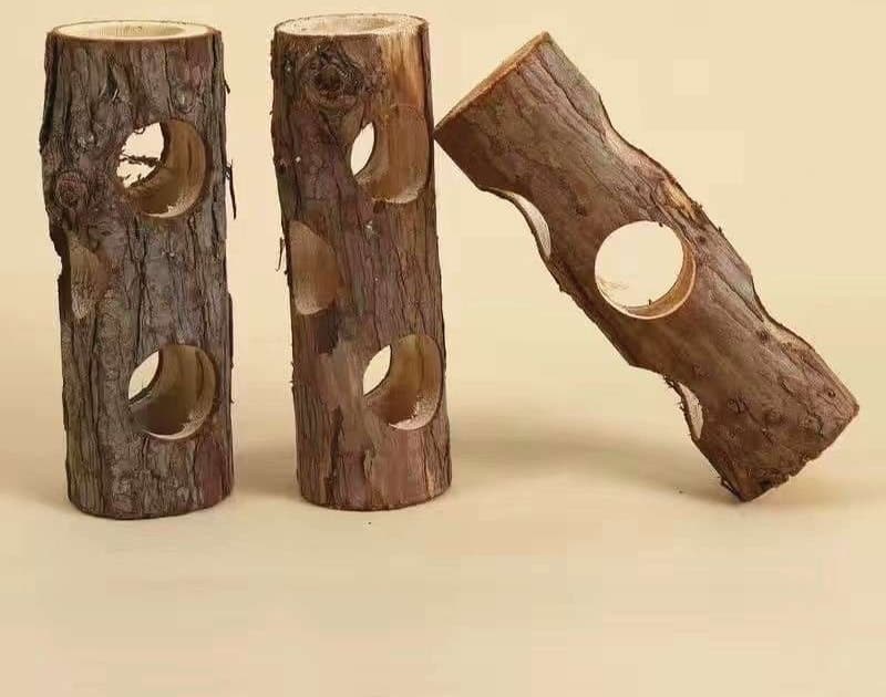 ハムスターケージ 自然の贈り物 天然木製ハムの隠れ家