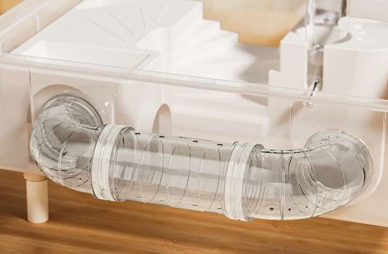 超大型トンネル付きアクリルハムスターケージ