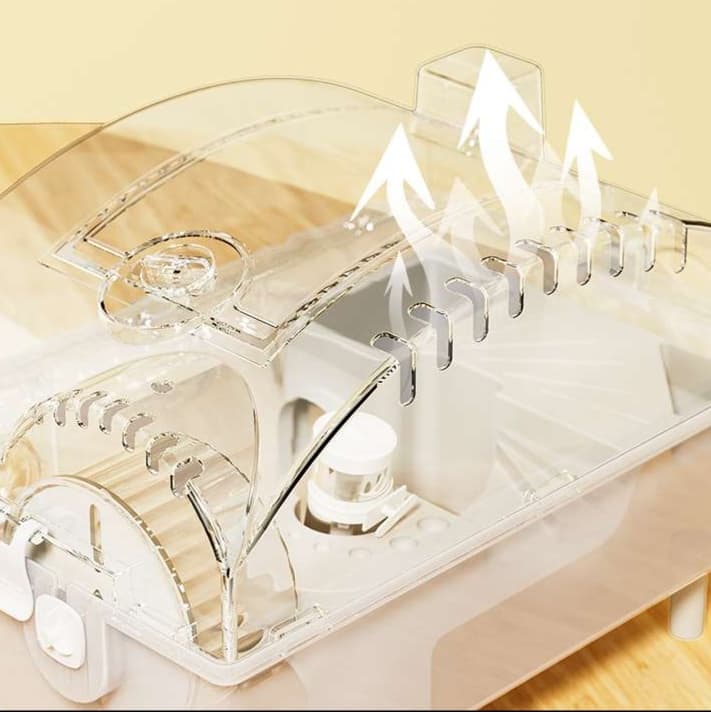 超大型トンネル付きアクリルハムスターケージ