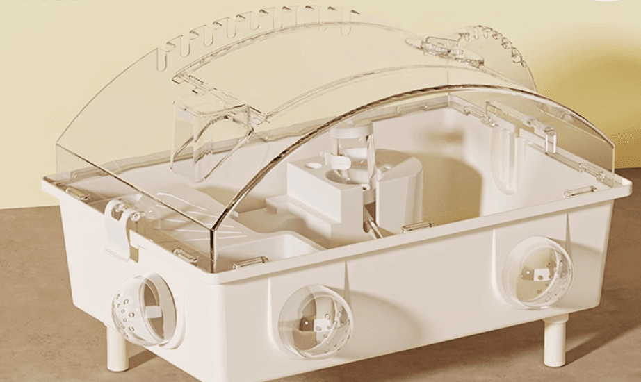 超大型トンネル付きアクリルハムスターケージ