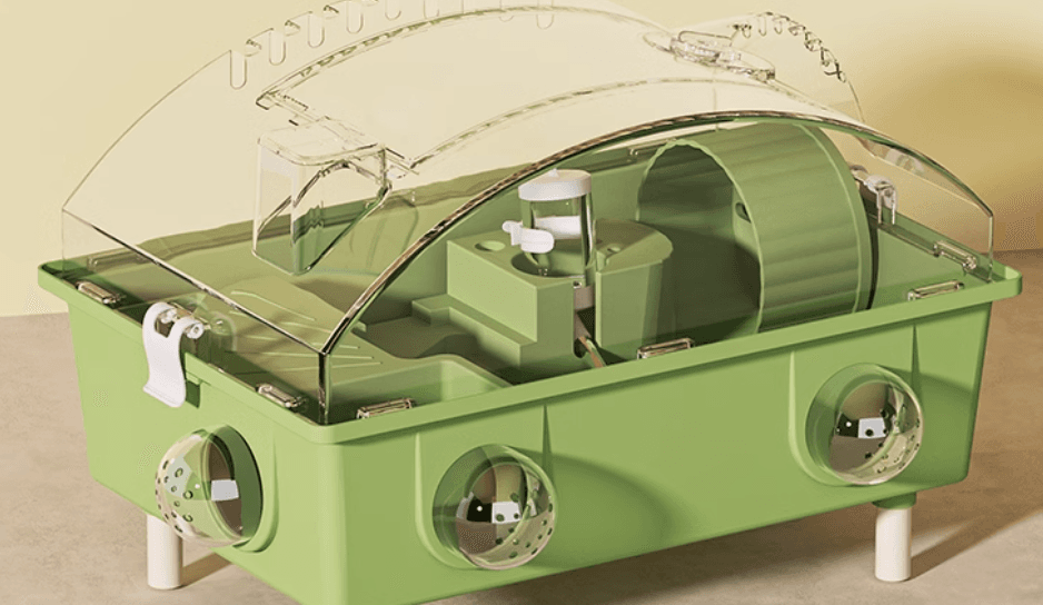 超大型トンネル付きアクリルハムスターケージ