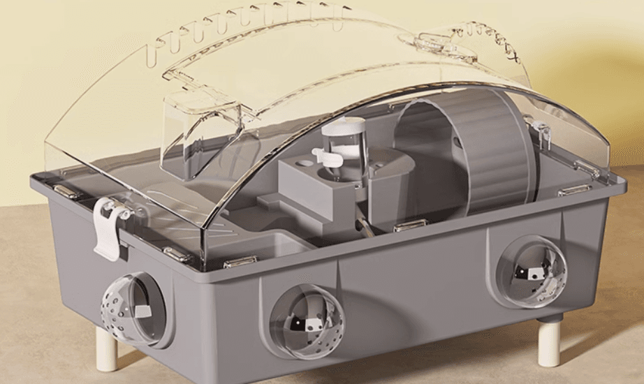 超大型トンネル付きアクリルハムスターケージ