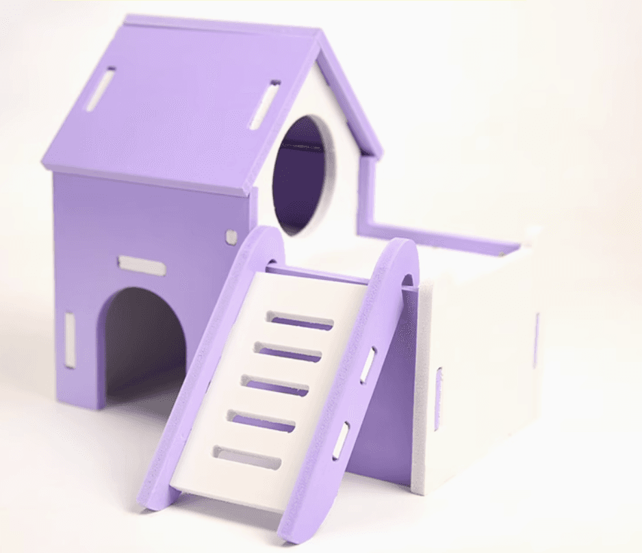 ハムスターケージ 二階建てスロープ付きハムスターハウス