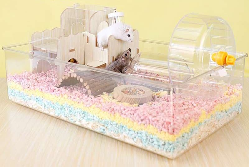 ハムスターケージ 透明パノラマハムスターハウス