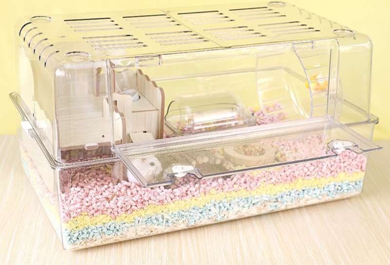 ハムスターケージ 透明パノラマハムスターハウス