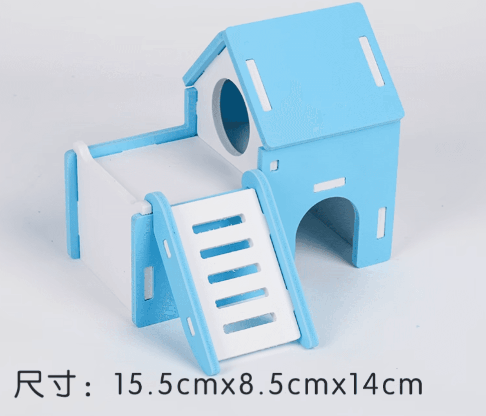 ハムスターケージ 木製ステップ型お昼寝ハウス