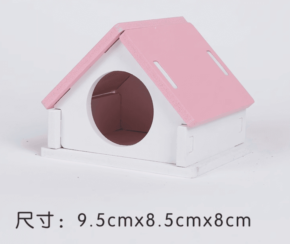 ハムスターケージ 木製ステップ型お昼寝ハウス