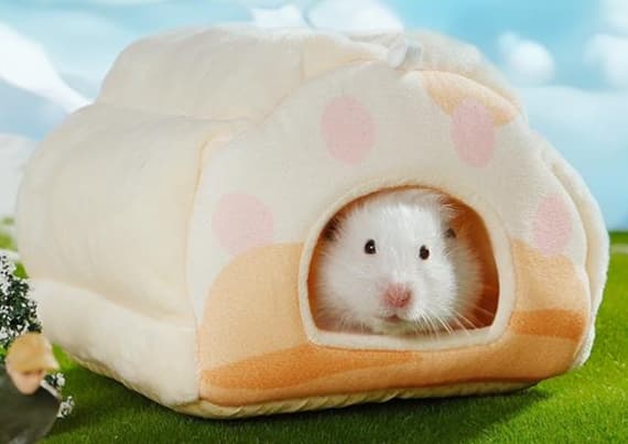 ハムスターケージ もこもこ布団型ペットハウス