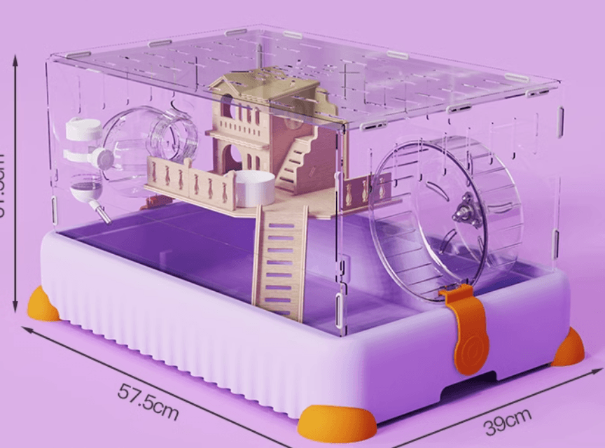 三層パノラマ シースルーハムスターケージ