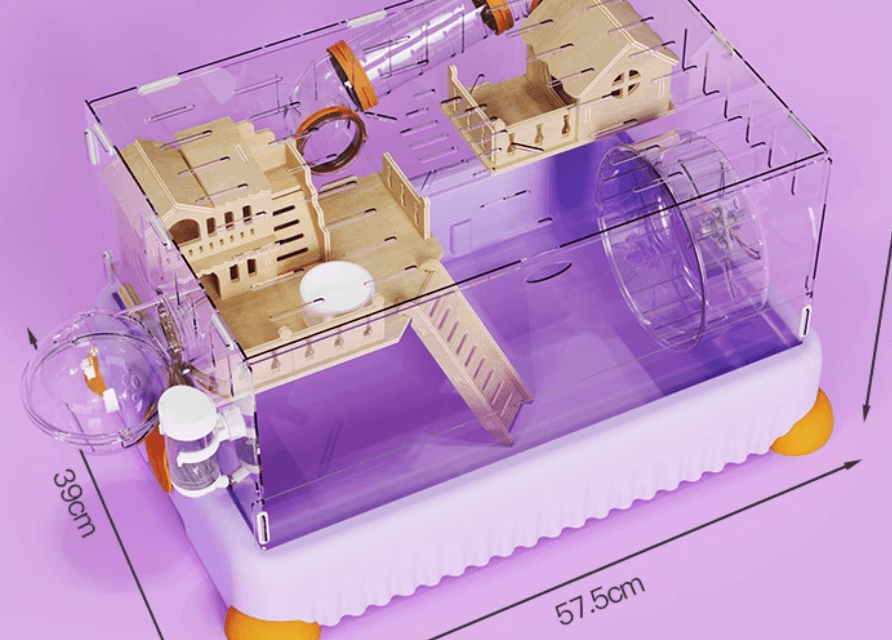 三層パノラマ シースルーハムスターケージ