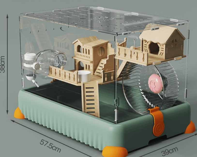 三層パノラマ シースルーハムスターケージ
