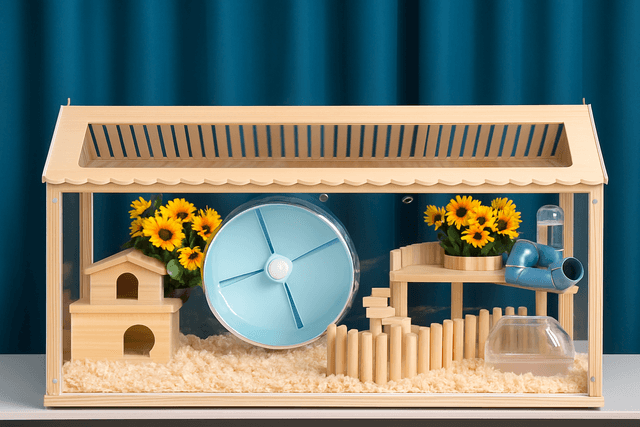 ハムスターケージ 全景観察型超大型ハムスター飼育ケージ