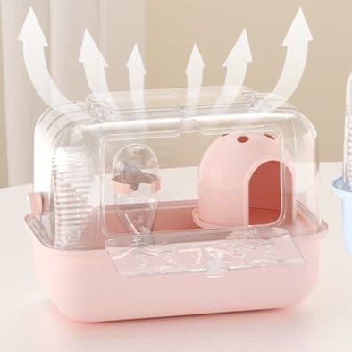 透明ハムスターケージ携帯用キャリー