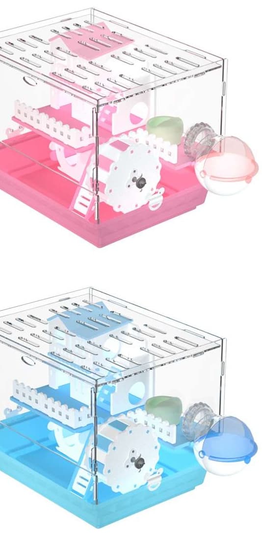 ハムスターケージ アクリル製コンパクトキャッスル