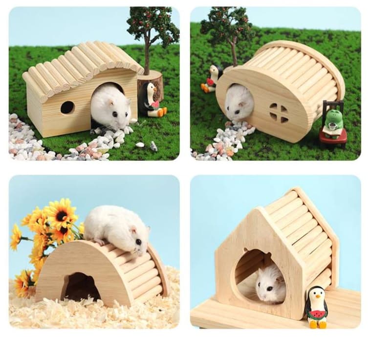 ハムスターケージ なめらか木製ハウス